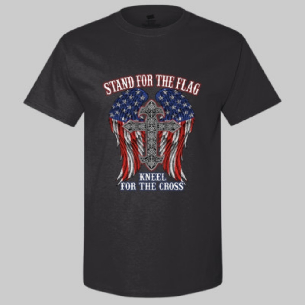 Stand For The Flag, Kneel For The Cross T-Shirt